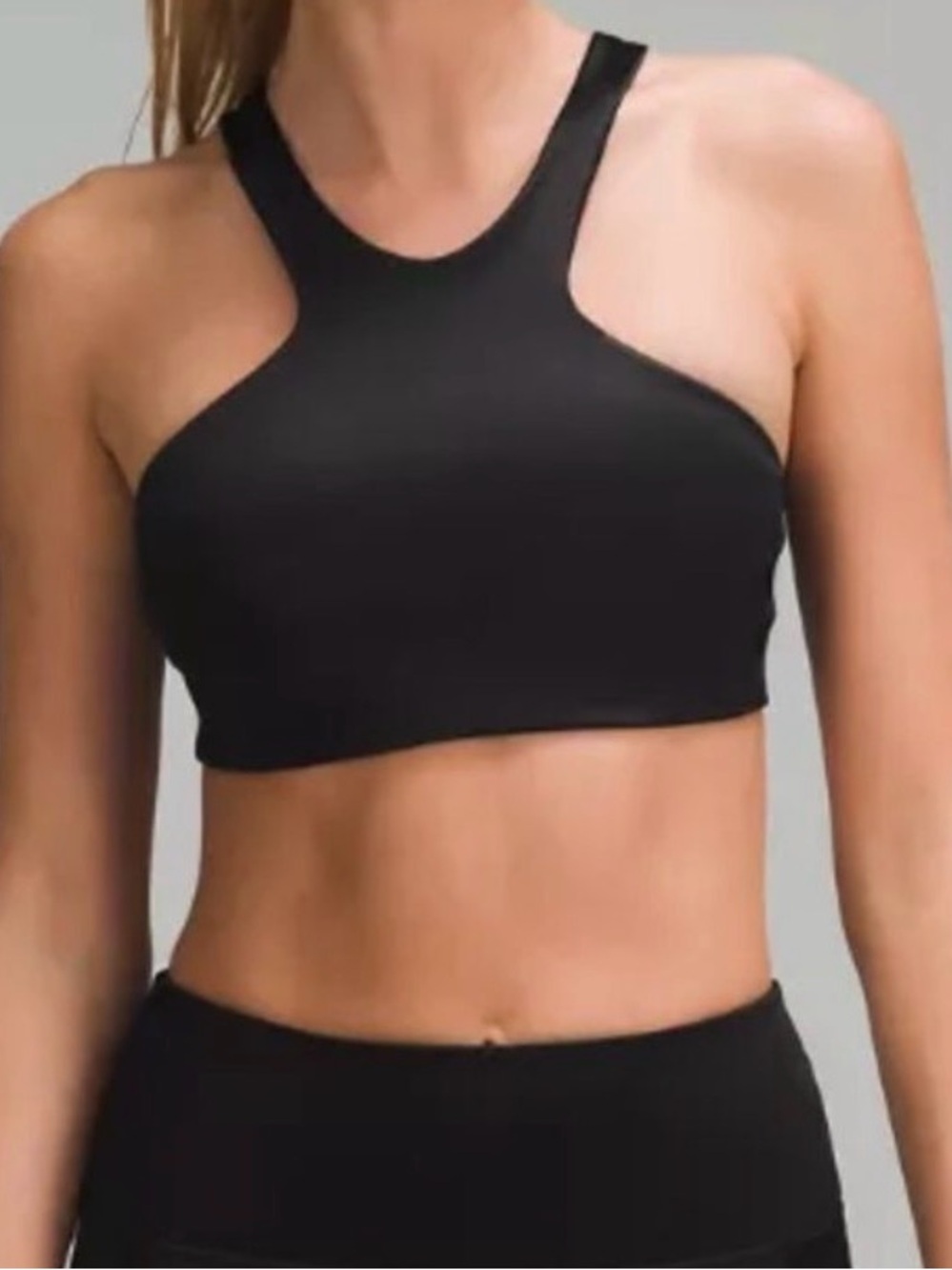 Lululemon shine racerback sports bra (satin)
